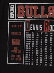 Mitchell & Ness NBA Player & Stats Tee Chicago Bulls Dennis Rodman Black