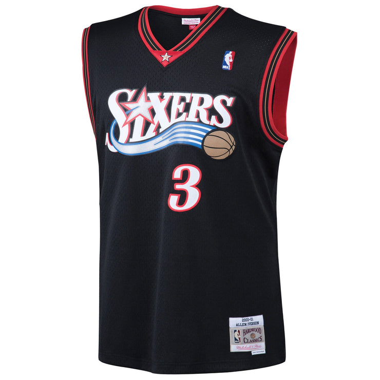 Mitchell & Ness NBA Youth Swingman Jersey Philadelphia 76ers Allen Iverson 3 00-01 Black