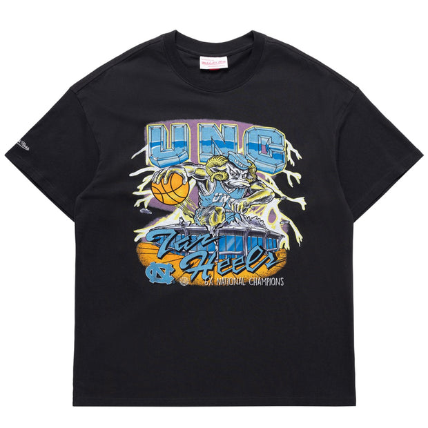 Mitchell & Ness NCAA Electric Tee North Carolina Tar Heels Faded Black