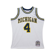 Mitchell & Ness NCAA Swingman Jersey Michigan Wolverines Chris Webber 4 91-92 White