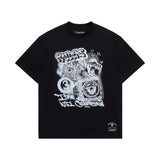 Mitchell & Ness NFL 3 Time Champs Graffiti Tee Las Vegas Raiders Faded Black