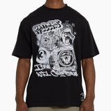 Mitchell & Ness NFL 3 Time Champs Graffiti Tee Las Vegas Raiders Faded Black