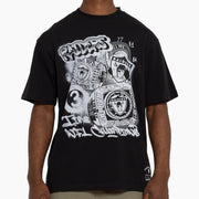 Mitchell & Ness NFL 3 Time Champs Graffiti Tee Las Vegas Raiders Faded Black