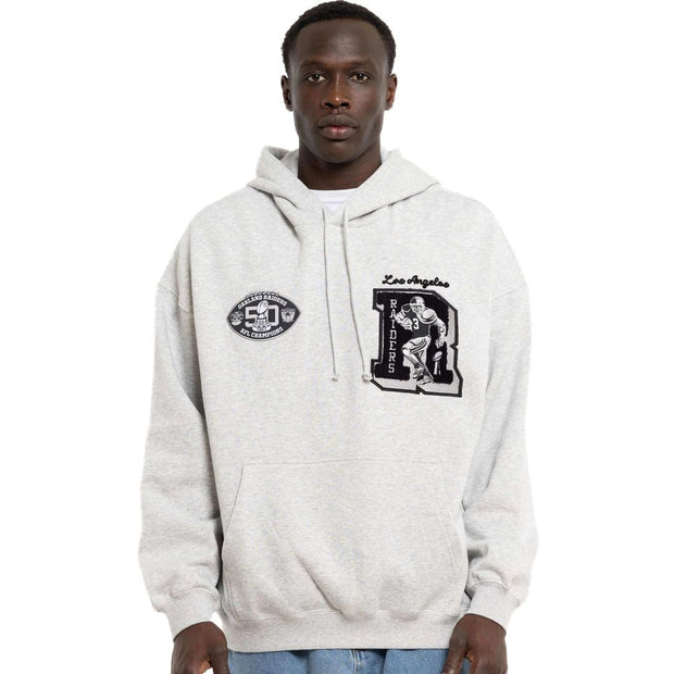 Mitchell & Ness NFL Conference Hoodie Las Vegas Raiders Grey Marle