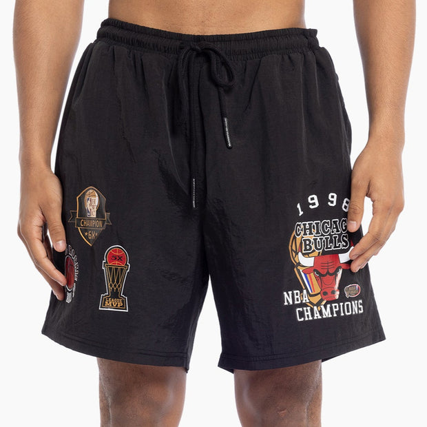 Mitchell & Ness NBA Champs Nylon Short Chicago Bulls Black