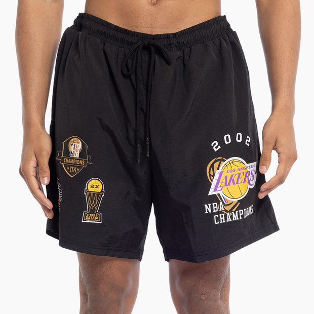 Mitchell & Ness NBA Champs Nylon Short Los Angeles Lakers Black