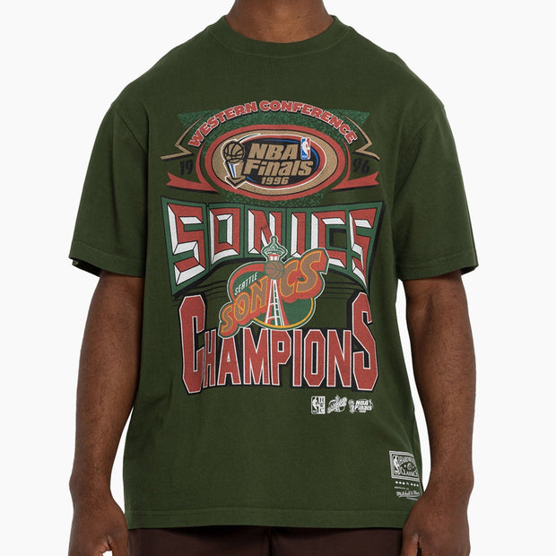 Mitchell & Ness NBA Chisel Championship Tee Seattle Supersonics Green