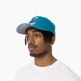 Mitchell & Ness NBA Pro Crown Suede Visor Charlotte Hornets Teal