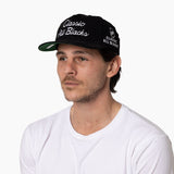 Mitchell & Ness Rugby Union Corduroy Script Original Cap All Blacks Team Kelly Green Undervisor