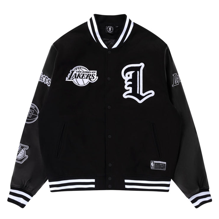NBA Essentials Letterman Jacket Los Angeles Lakers Black
