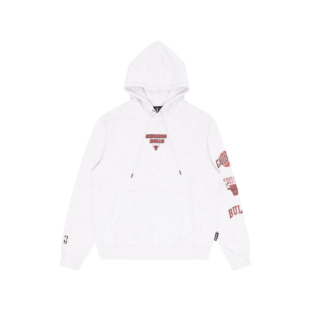 NBA Essentials Stanford Fleece Hoody Chicago Bulls Silver Marle
