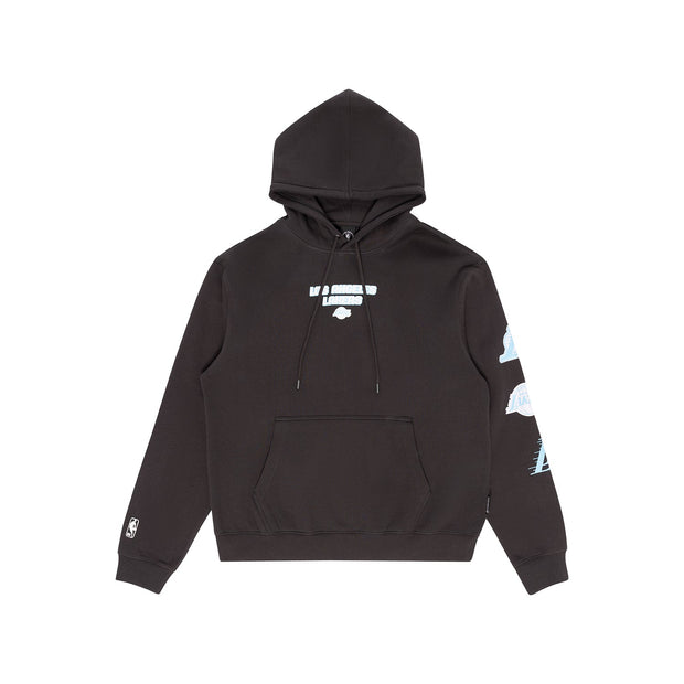 NBA Essentials Stanford Fleece Hoody Los Angeles Lakers Solid Black