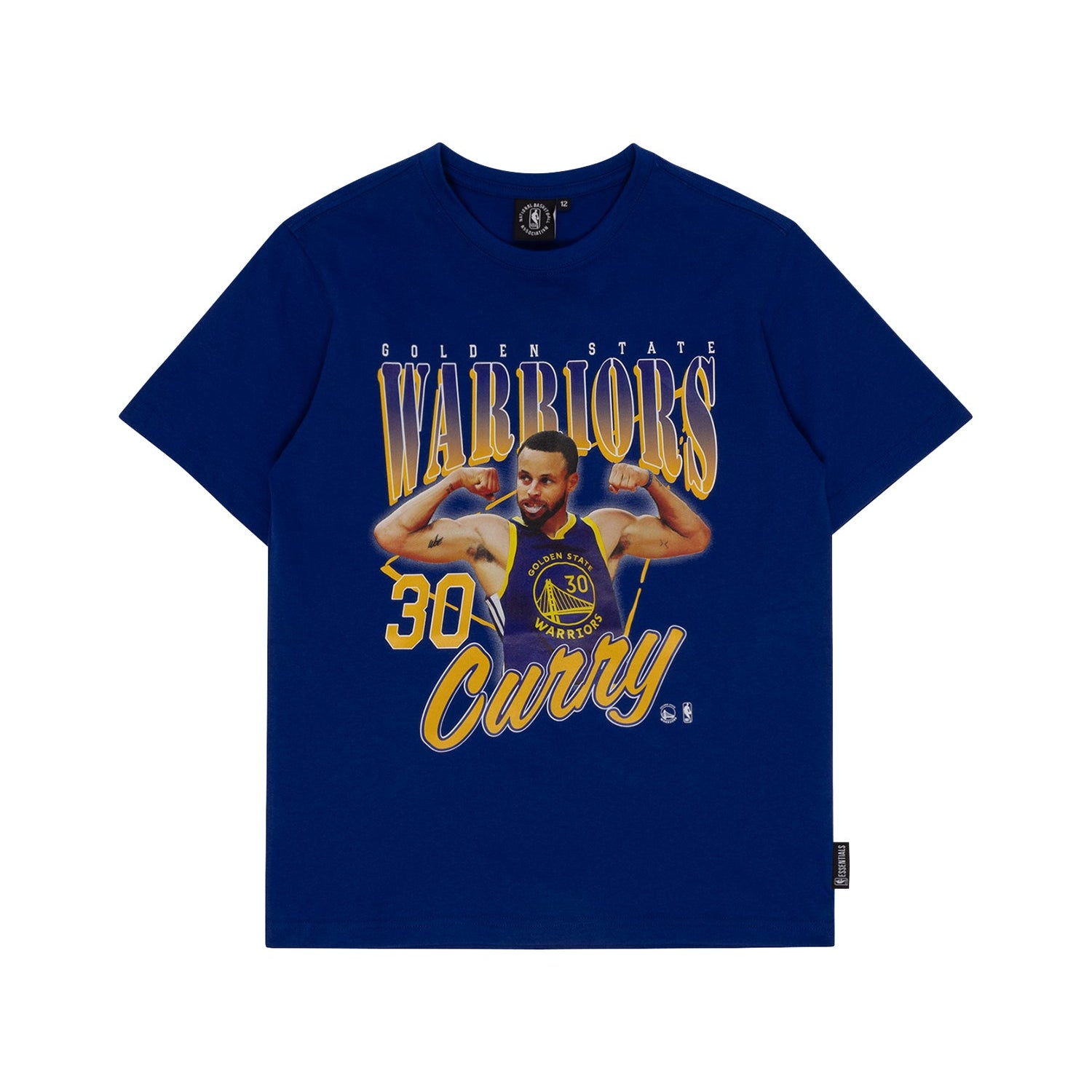 NBA Essentials Vintage Youth Tee Golden State Warriors Curry Rush Blue