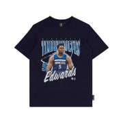 NBA Essentials Vintage Youth Tee Minnesota Timberwolves Edwards Navy