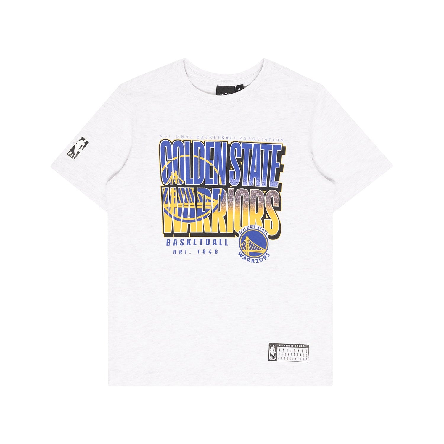 NBA Essentials Youth Hartford Vintage Tee Golden State Warriors Silver Marle