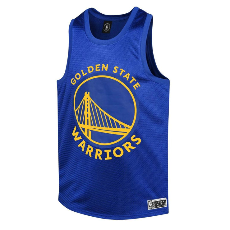 NBA Essentials Youth Name and Number Tank Steph Curry Golden State Warriors Blue
