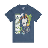 NBA Essentials Youth Vintage Tee Minnesota Timberwolves Anthony Edwards #5 Royal Blue