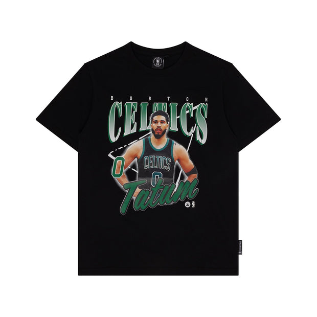 NBA Essentials Vintage Youth Tee Boston Celtics Tatum Solid Black