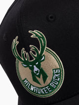 NBA Essentials Youth NBA Classic 6 Panel Milwaukee Bucks Black