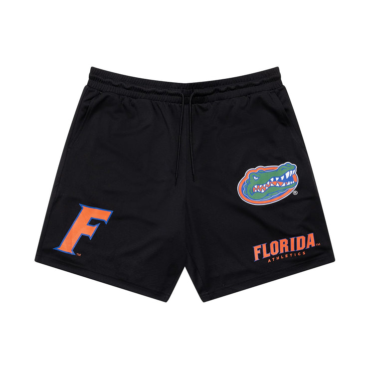 NCAA Logo Stamp Mesh Shorts Florida Gators Black