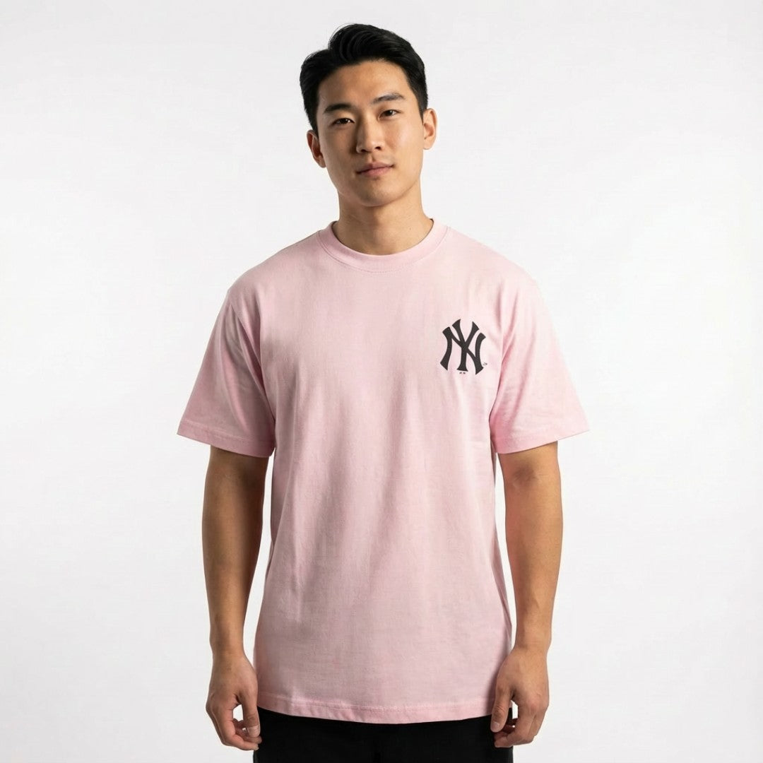 Majestic MLB Everteam Logo Tee New York Yankees Corsage Pink