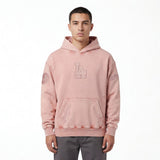 Pro Standard MLB Washed Classic Drop Shoulder Hood Los Angeles Dodgers Mauve