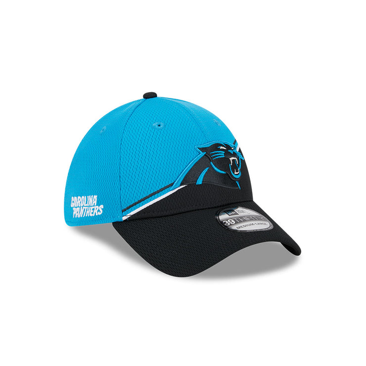 New Era 39Thirty NFL 2023 Sideline Carolina Panthers Bright Blue