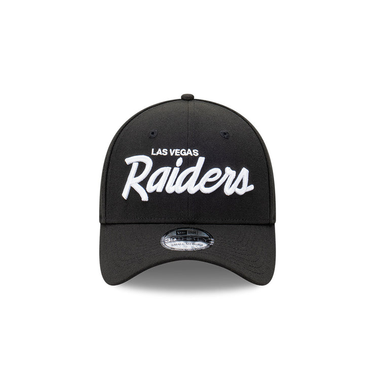 New Era 39Thirty NFL Las Vegas Raiders Script Black
