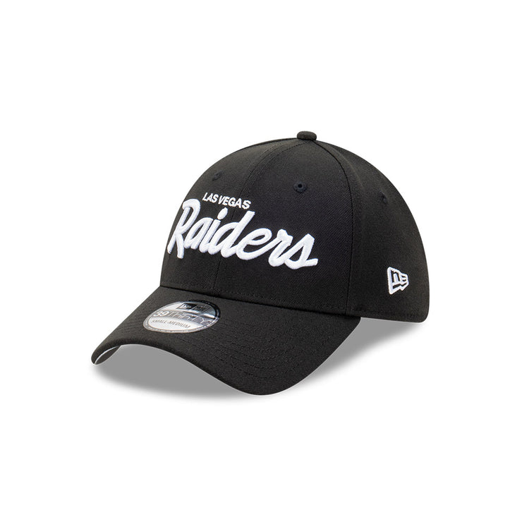 New Era 39Thirty NFL Las Vegas Raiders Script Black