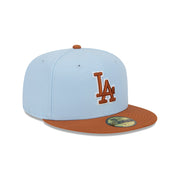New Era 59Fifty MLB Game Day 2024 2-Tone Los Angeles Dodgers Pastel Blue