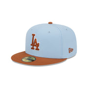 New Era 59Fifty MLB Game Day 2024 2-Tone Los Angeles Dodgers Pastel Blue