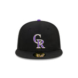 New Era 59Fifty MLB Grey Underviser Colorado Rockies Black