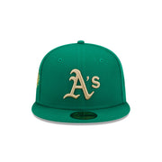 New Era 59Fifty MLB Laurel Sidepatch Oakland Athletics Dark Green