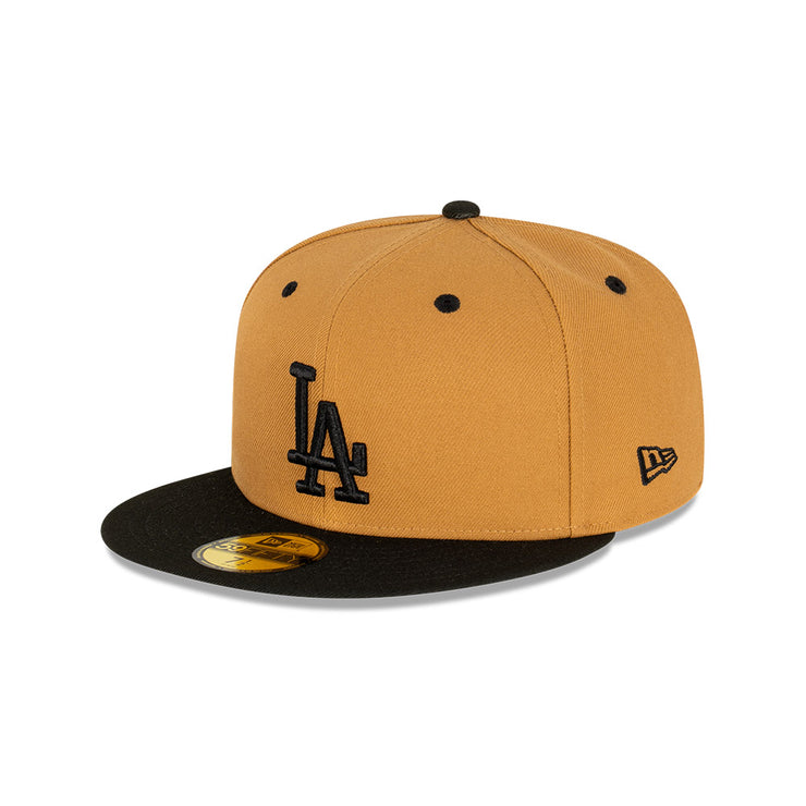 New Era 59Fifty MLB Wheat Black Los Angeles Dodgers