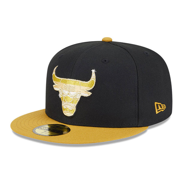 New Era 59Fifty NBA 59Fifty Day 2025 Black Gold Chicago Bulls