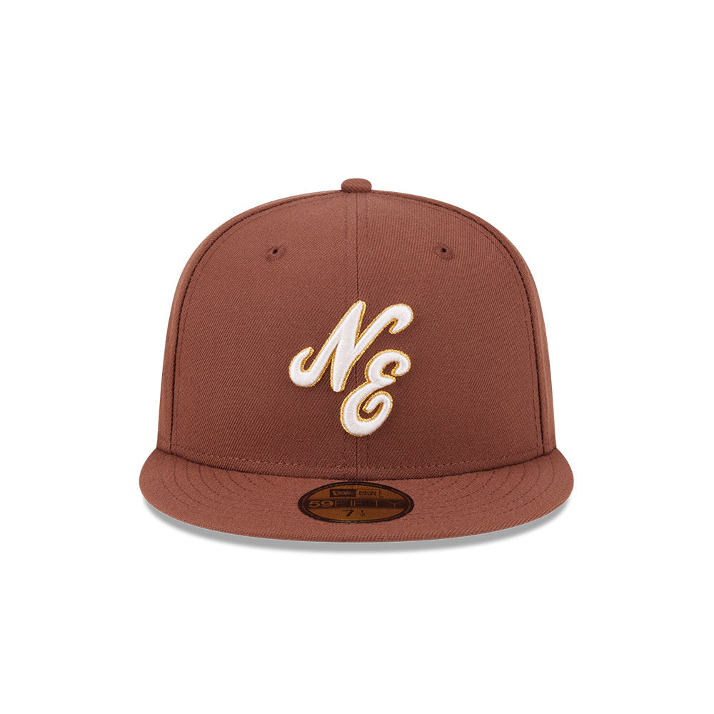 New Era 59Fifty 70th Anniversary Script Brown