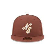 New Era 59Fifty 70th Anniversary Script Brown