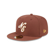 New Era 59Fifty 70th Anniversary Script Brown