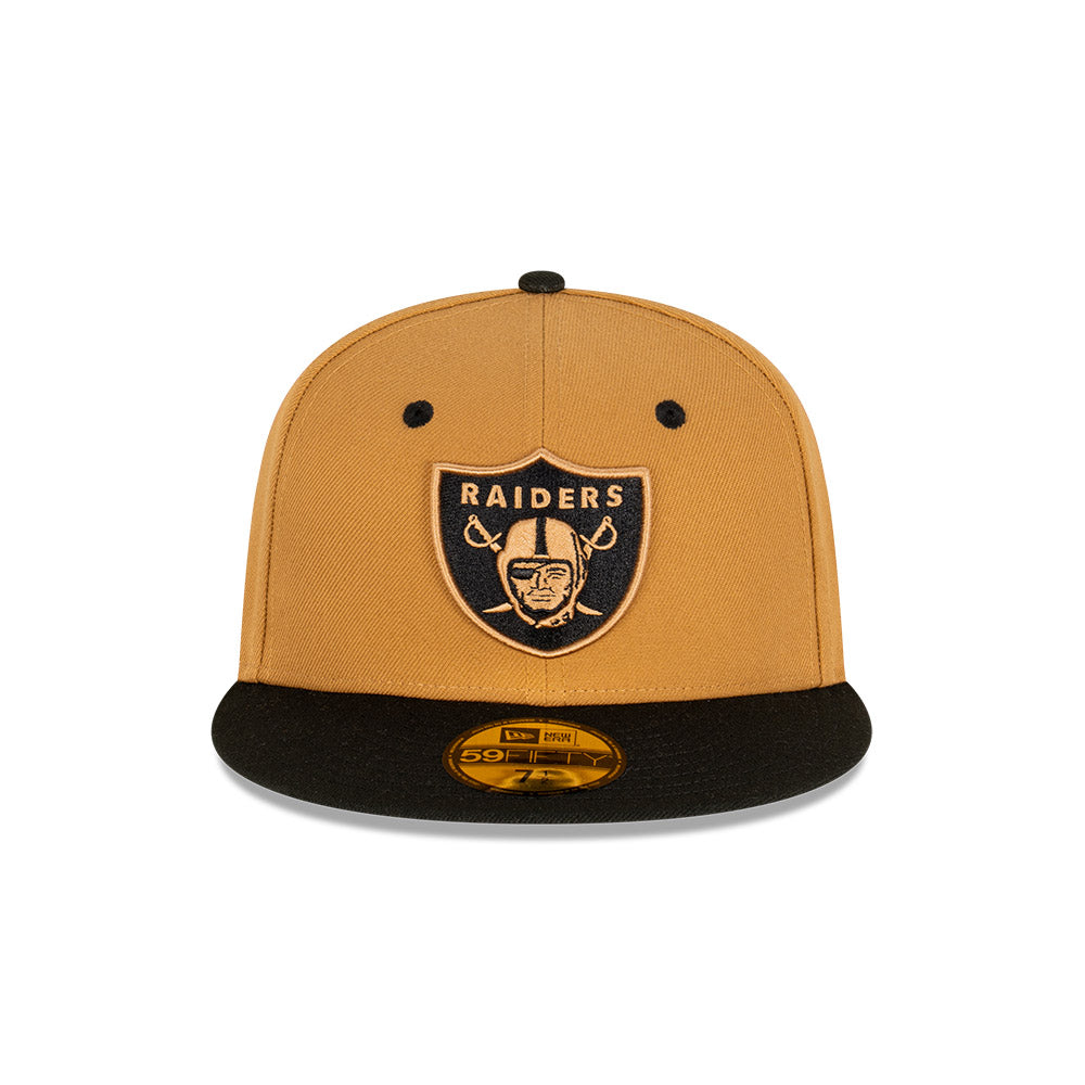 New Era 59Fifty NFL Wheat Black Las Vegas Raiders