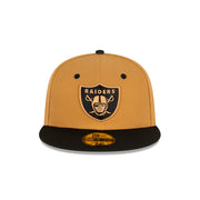 New Era 59Fifty NFL Wheat Black Las Vegas Raiders