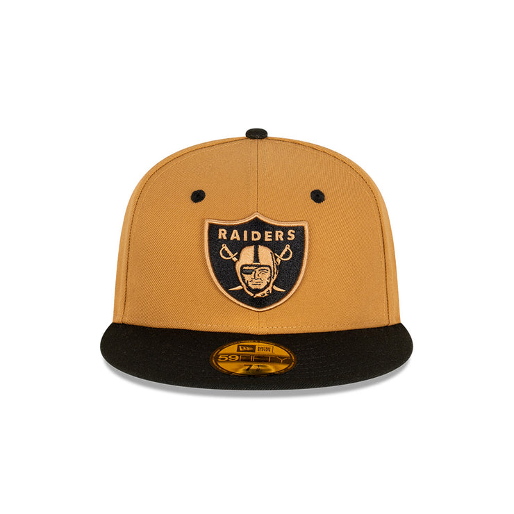 New Era 59Fifty NFL Wheat Black Las Vegas Raiders