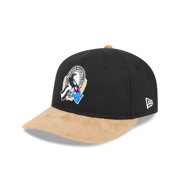 New Era 9Fifty Retro Crown Strapback AFL 2025 Team Retro Contrast Collingwood Magpies