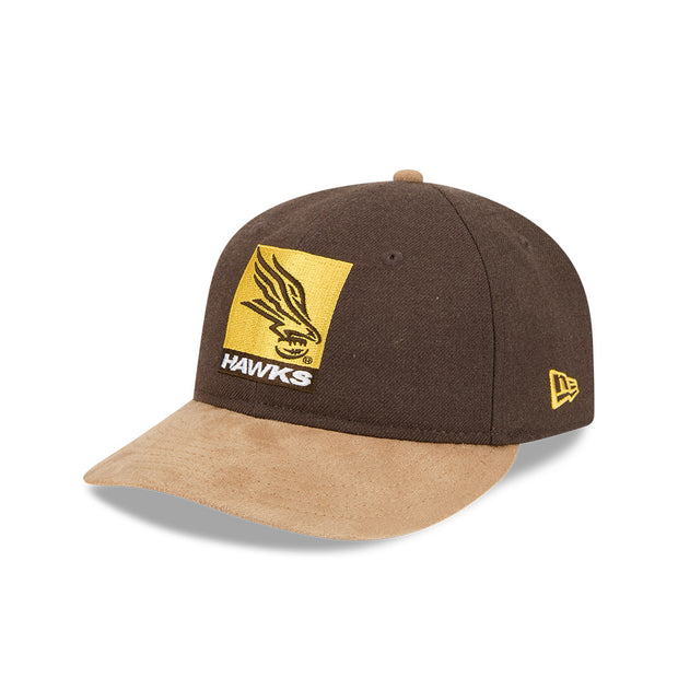 New Era 9Fifty Retro Crown Strapback AFL 2025 Team Retro Contrast Hawthorn Hawks