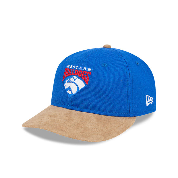 New Era 9Fifty Retro Crown Strapback AFL 2025 Team Retro Contrast Western Bulldogs