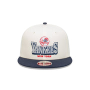 New Era 9Fifty MLB Stack Script Chrome New York Yankees