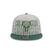 New Era 9Fifty NBA 2023 Draft Milwaukee Bucks Grey Dark Green