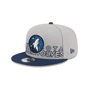 New Era 9Fifty NBA 2023 Draft Minnesota Timberwolves Grey Oceanside Blue