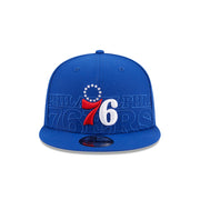 New Era 9Fifty NBA 2023 Draft Philadelphia 76ers Blue