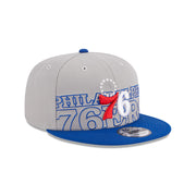 New Era 9Fifty NBA 2023 Draft Philadelphia 76ers Grey Blue