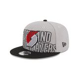 New Era 9Fifty NBA 2023 Draft Portland Trail Blazers Grey Black